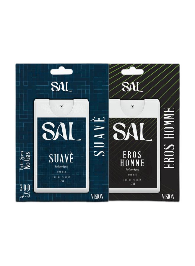 سال عطر سال سوافيه الجيب | 17 مل | 300 بخة، مع عطر سال إيروس أوم الجيب | 17 مل | 300 بخة - Image 1
